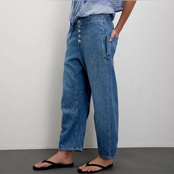 EUC Free People Osaka Barrel Jeans size 25 - Picture 8 of 12